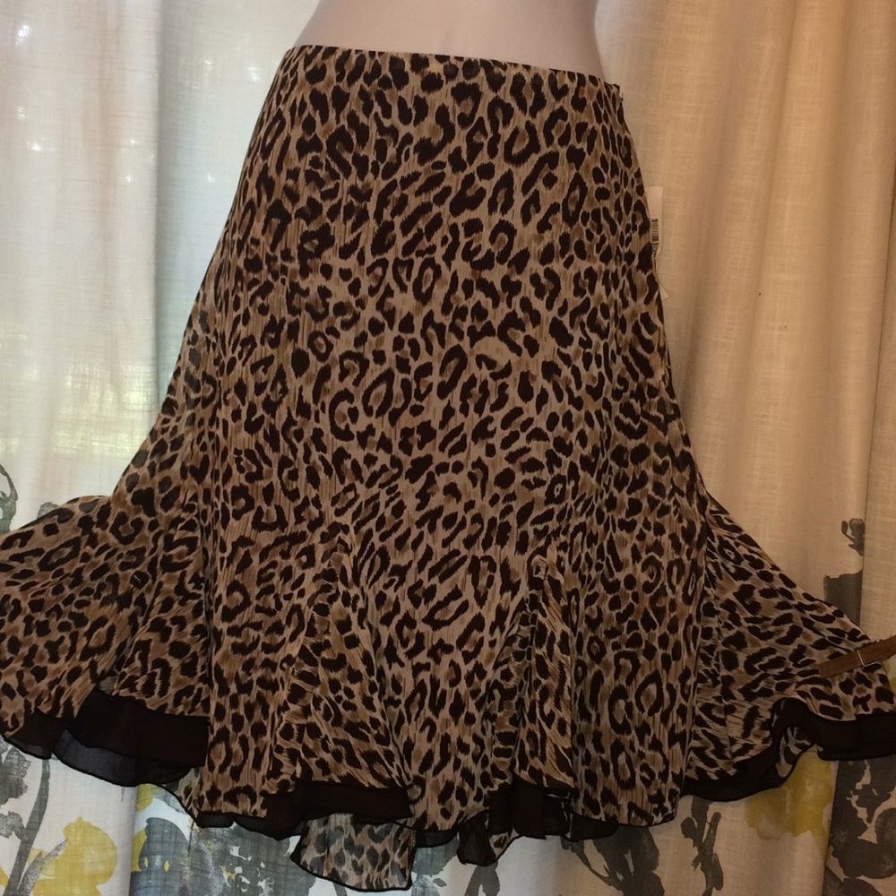 Animal print skirt